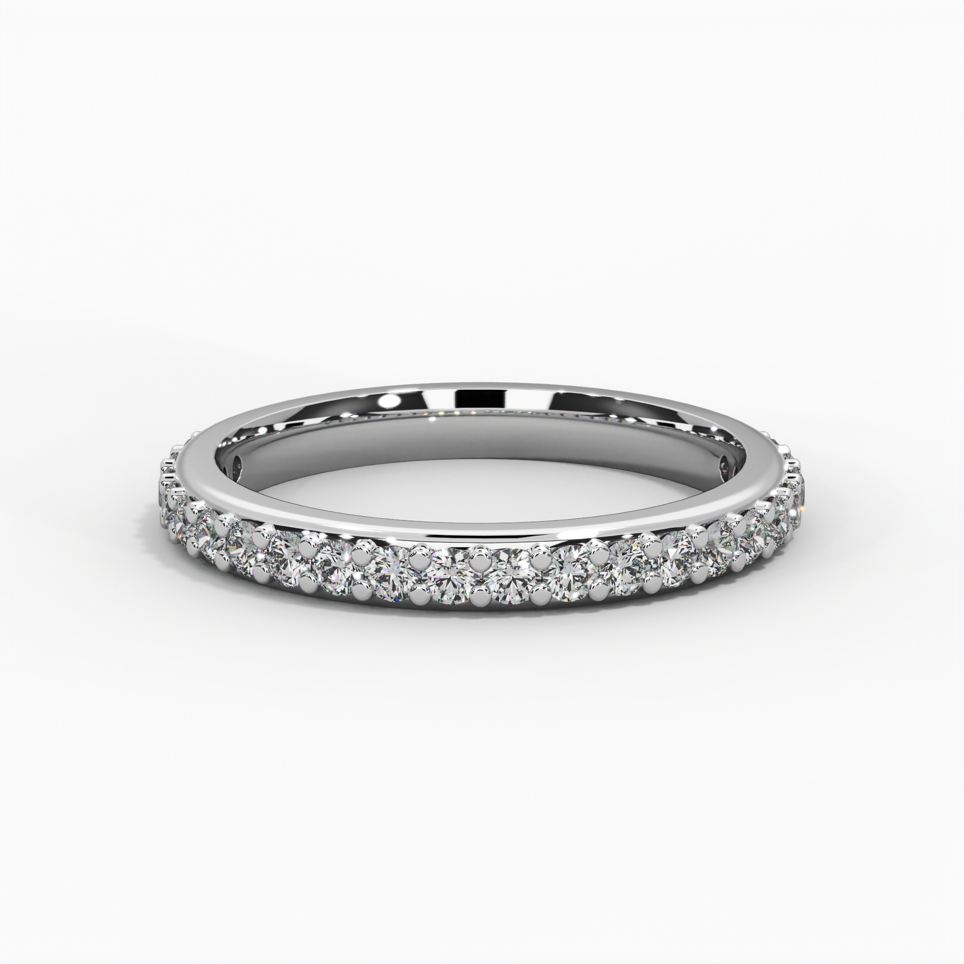 Round Pavé Eternity Ring thumbnail 3