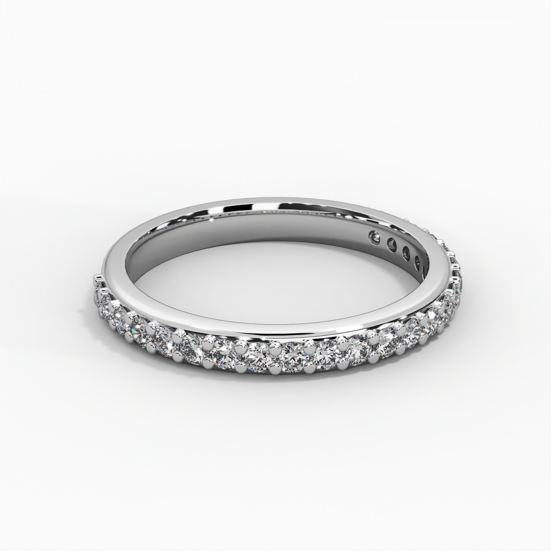 Round Pavé Eternity Ring thumbnail 5