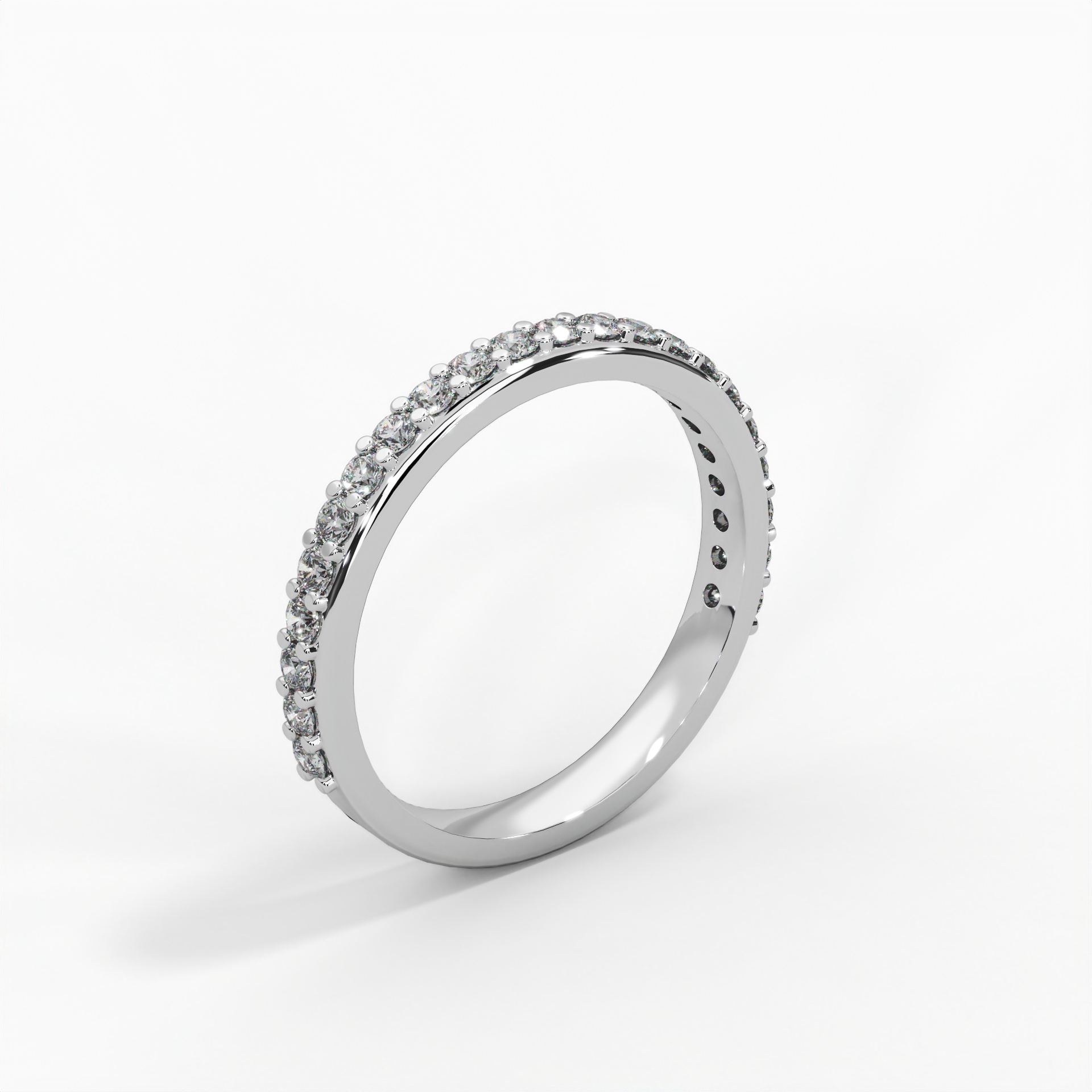 Round Pavé Eternity Ring thumbnail 2