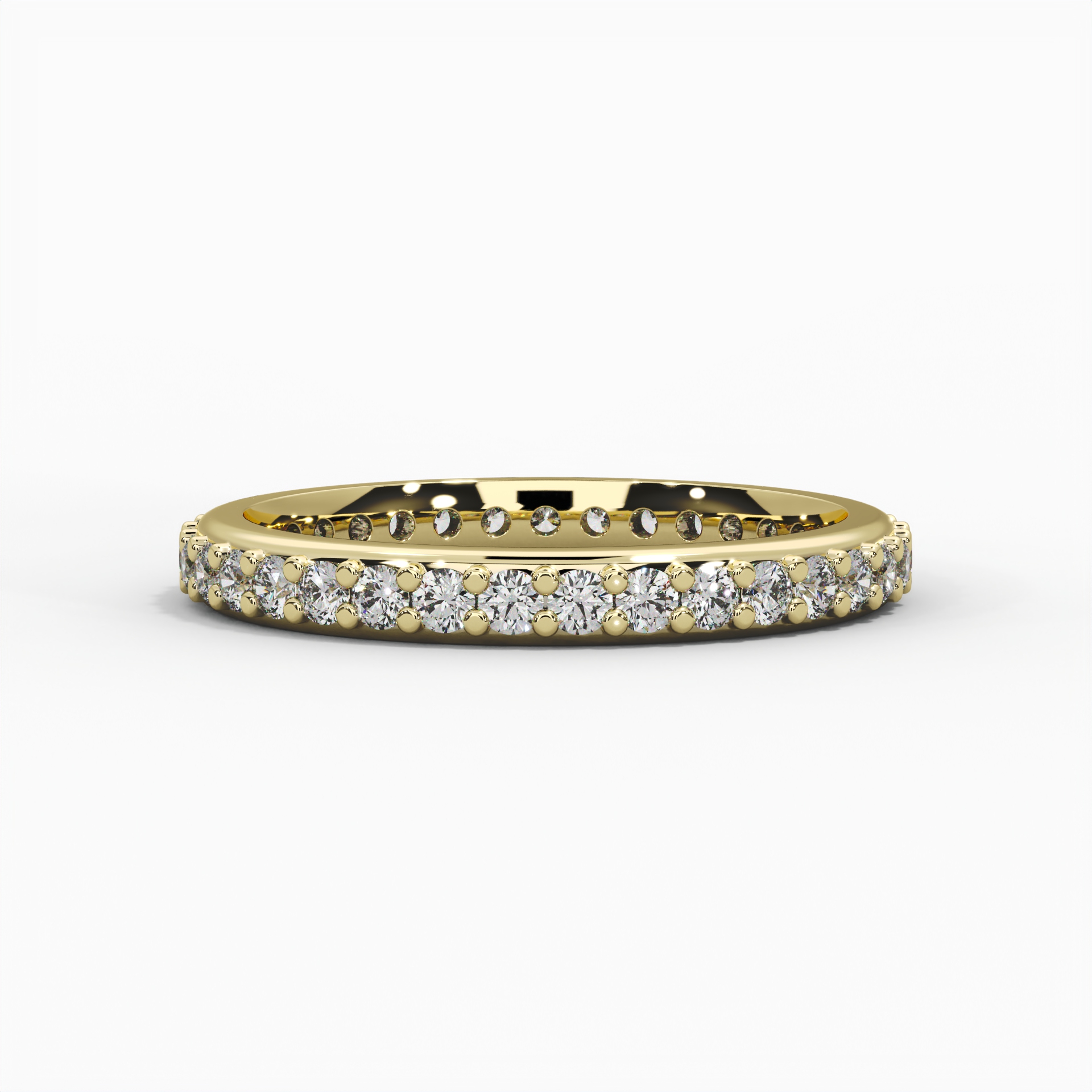 Round Full Pavé Eternity Ring thumbnail 6
