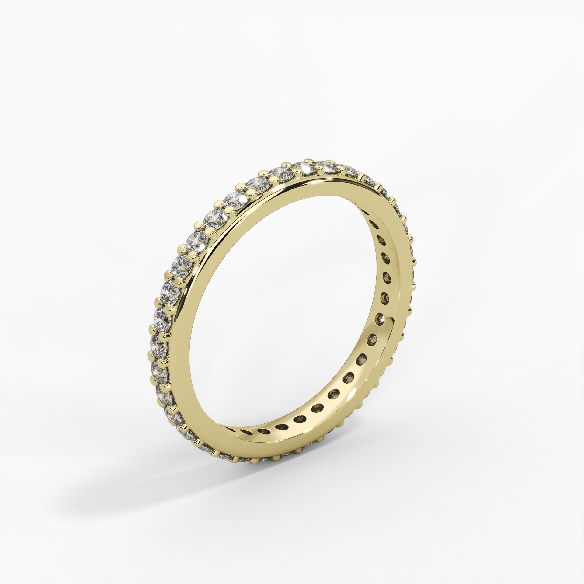 Round Full Pavé Eternity Ring
