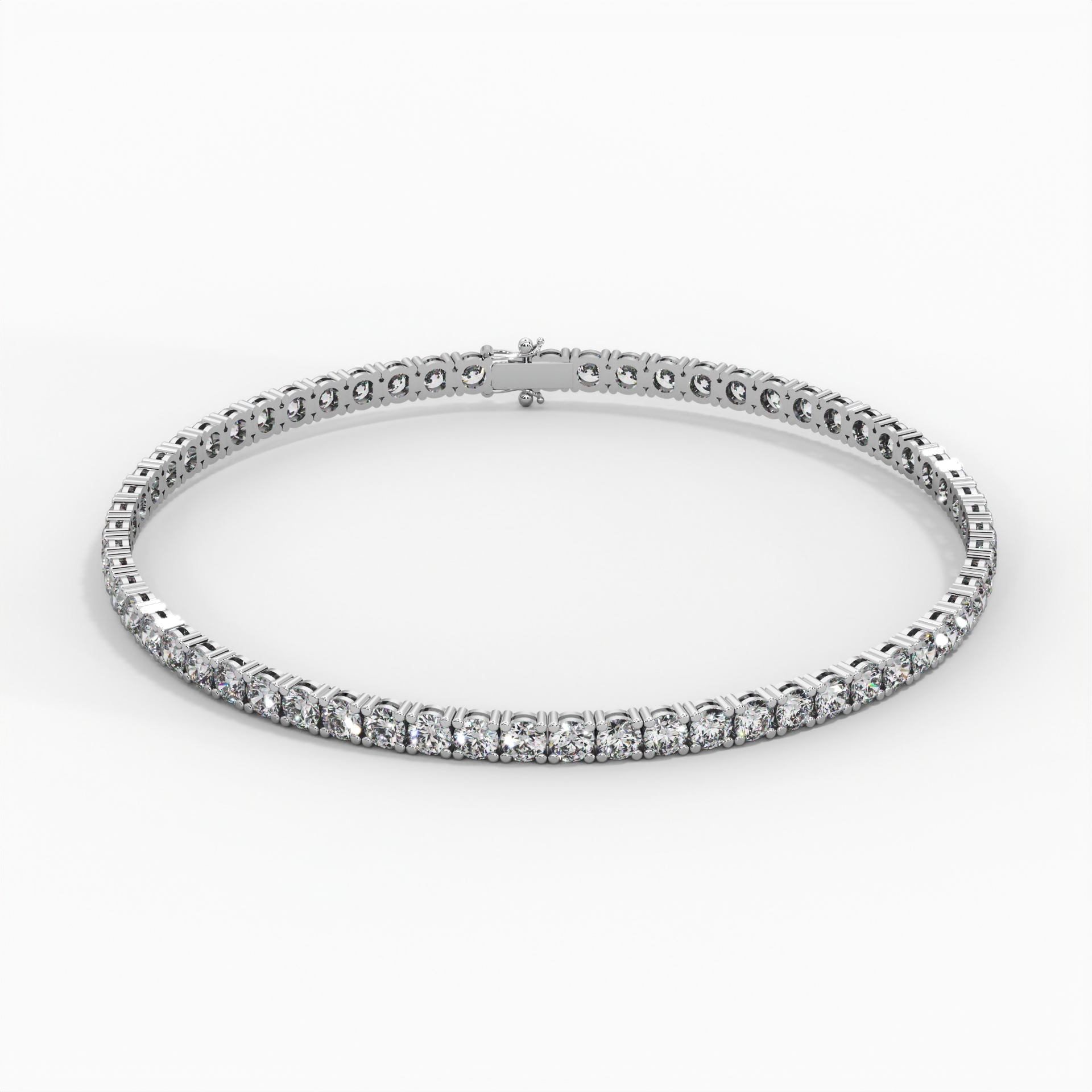 Lab Diamond 3mm Tennis Bracelet thumbnail 3