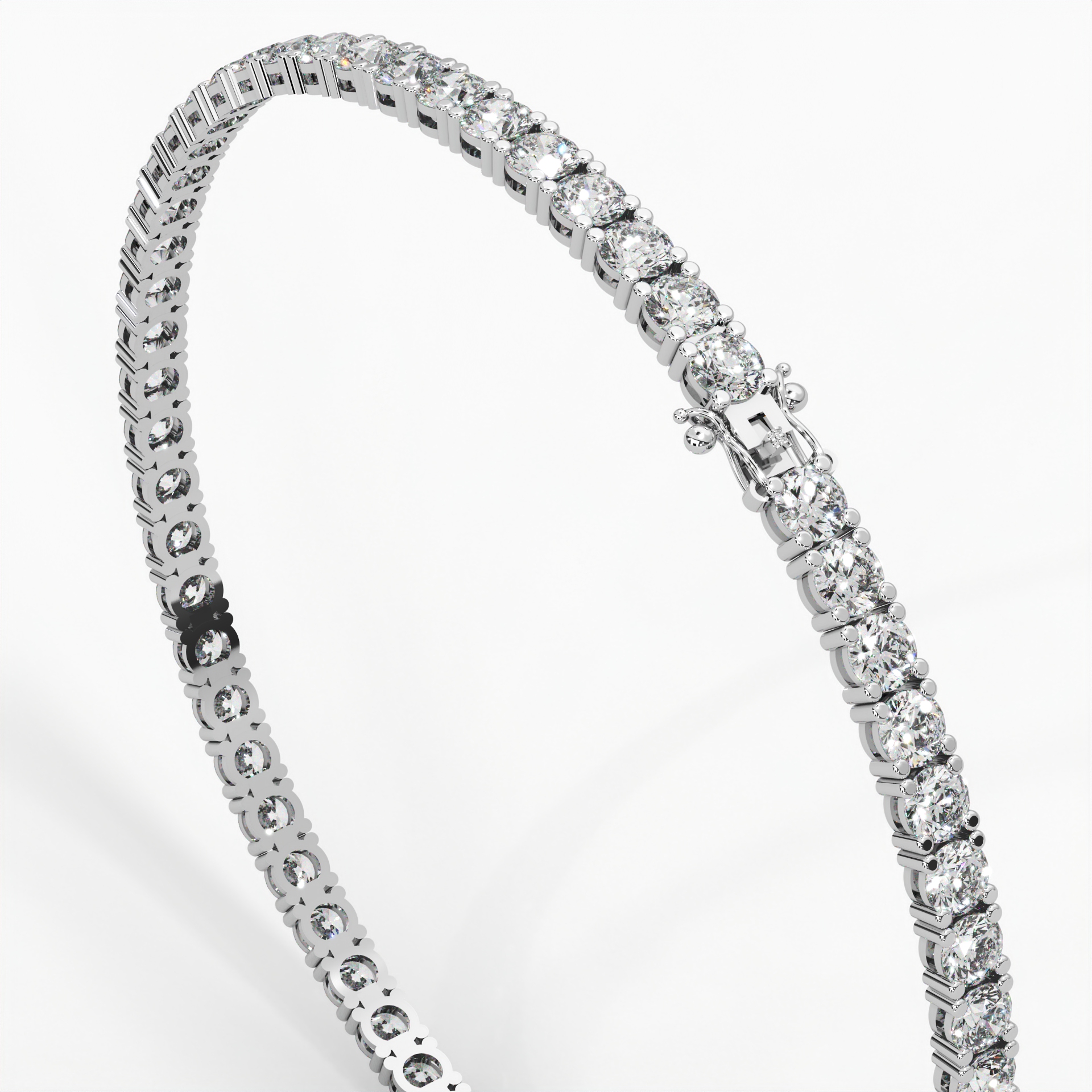 Lab Diamond 3mm Tennis Bracelet thumbnail 5