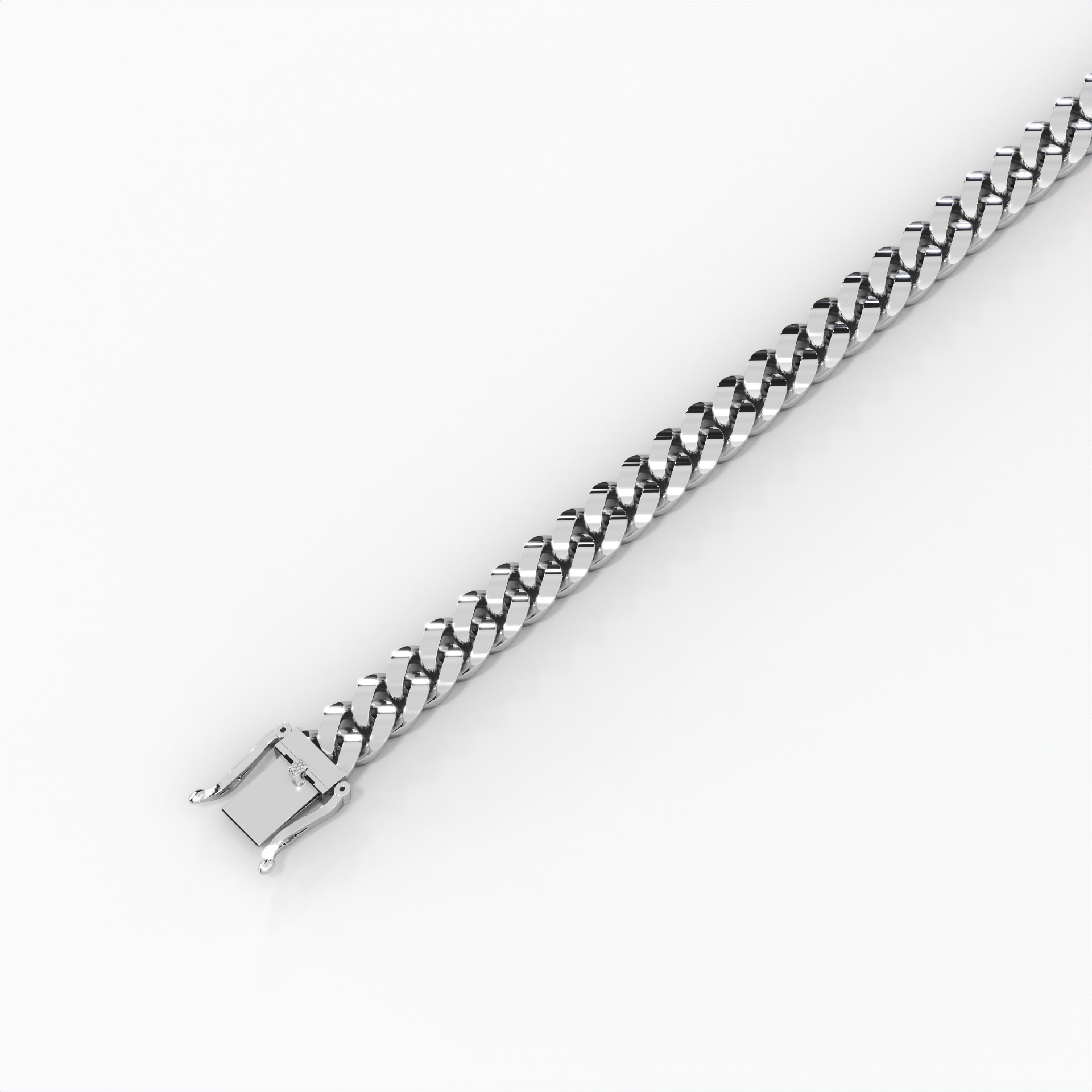 7mm Diamond-Cut Miami Cuban Bracelet thumbnail 5
